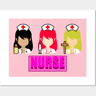 Nurse power Posters and Art